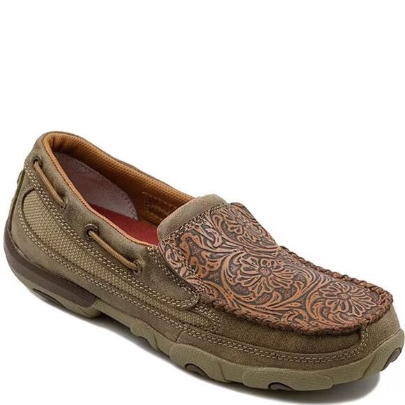 Twisted X Tooled Driving Moc Sz 6.5 - Picture 1 of 8